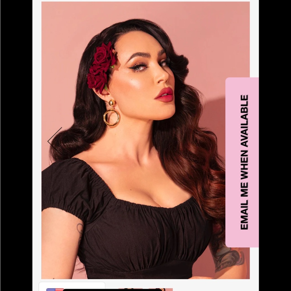 Vixen By Micheline Pitt Rose Hair Comb